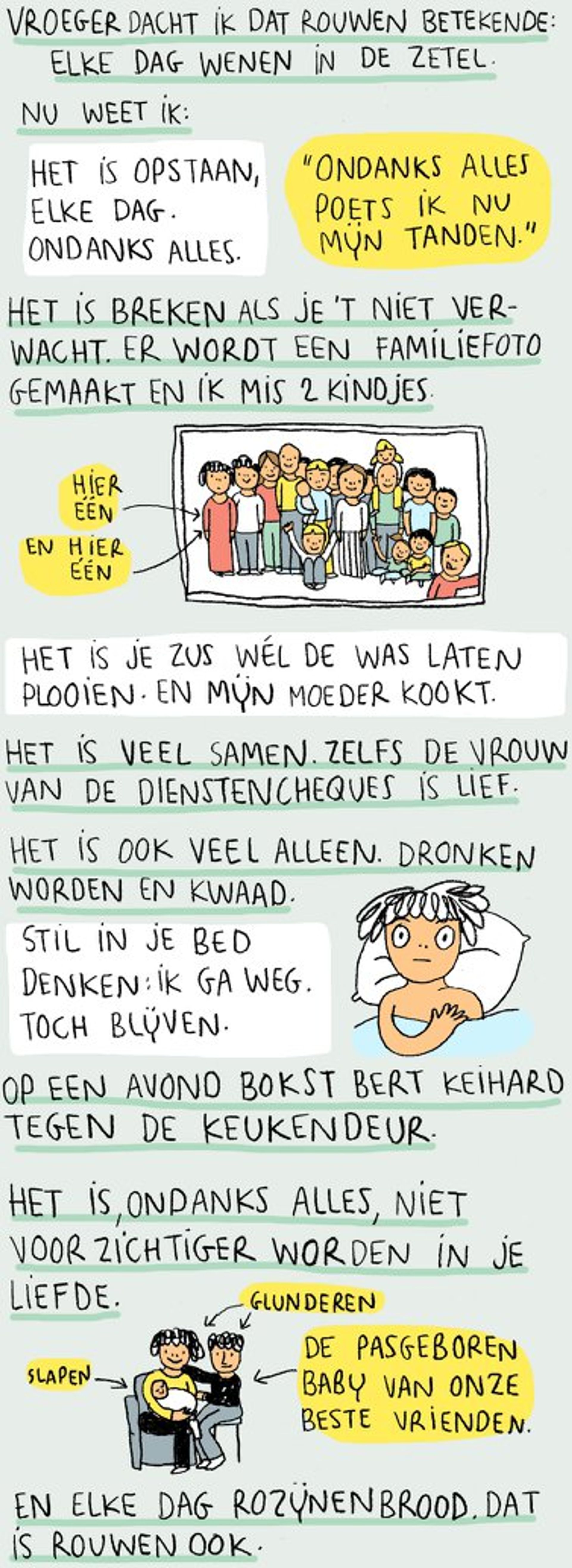 Stripje over rouwen