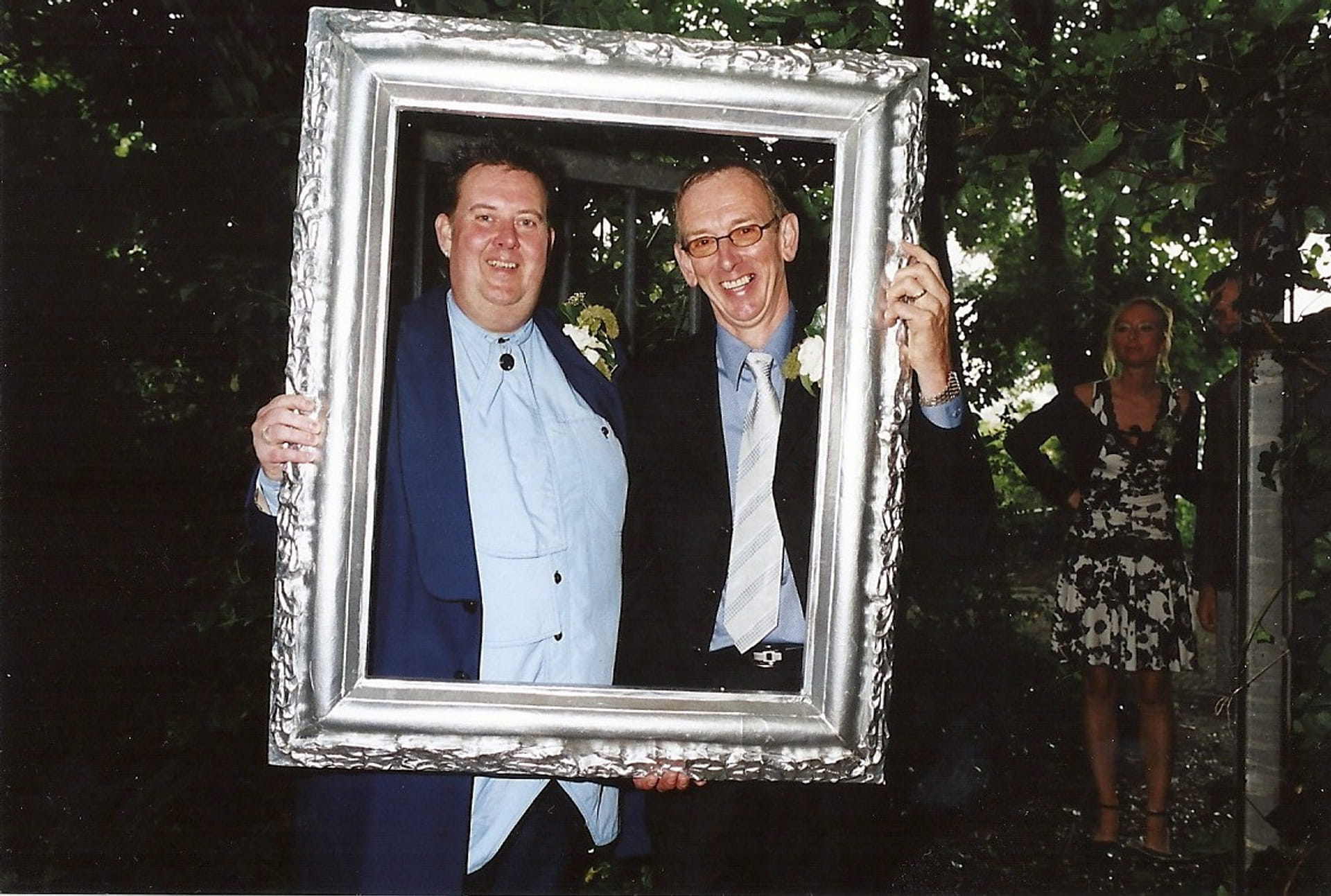 Aad en Ruud op hun trouwdag