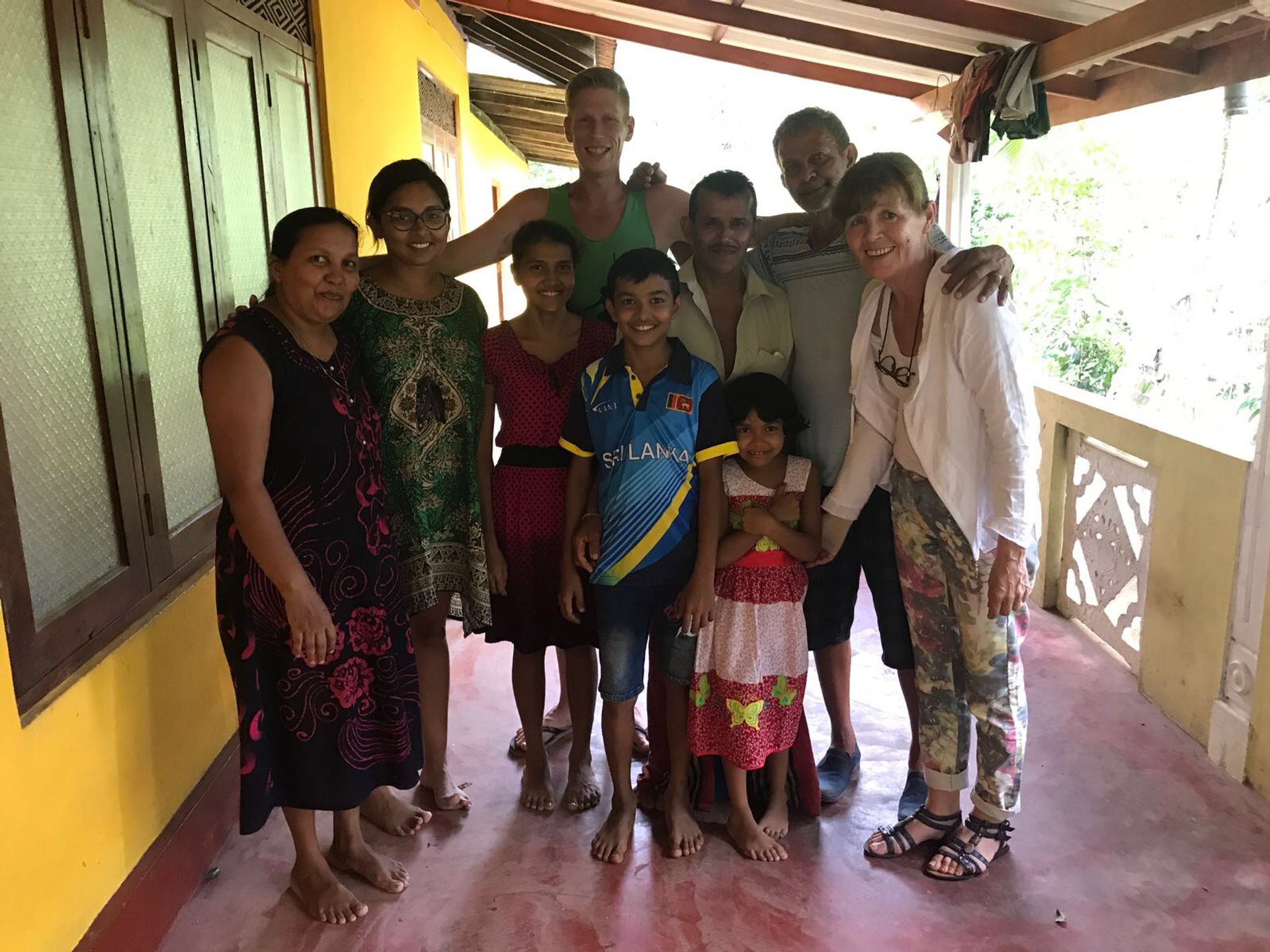 Met Jens op Sri Lanka familiefoto