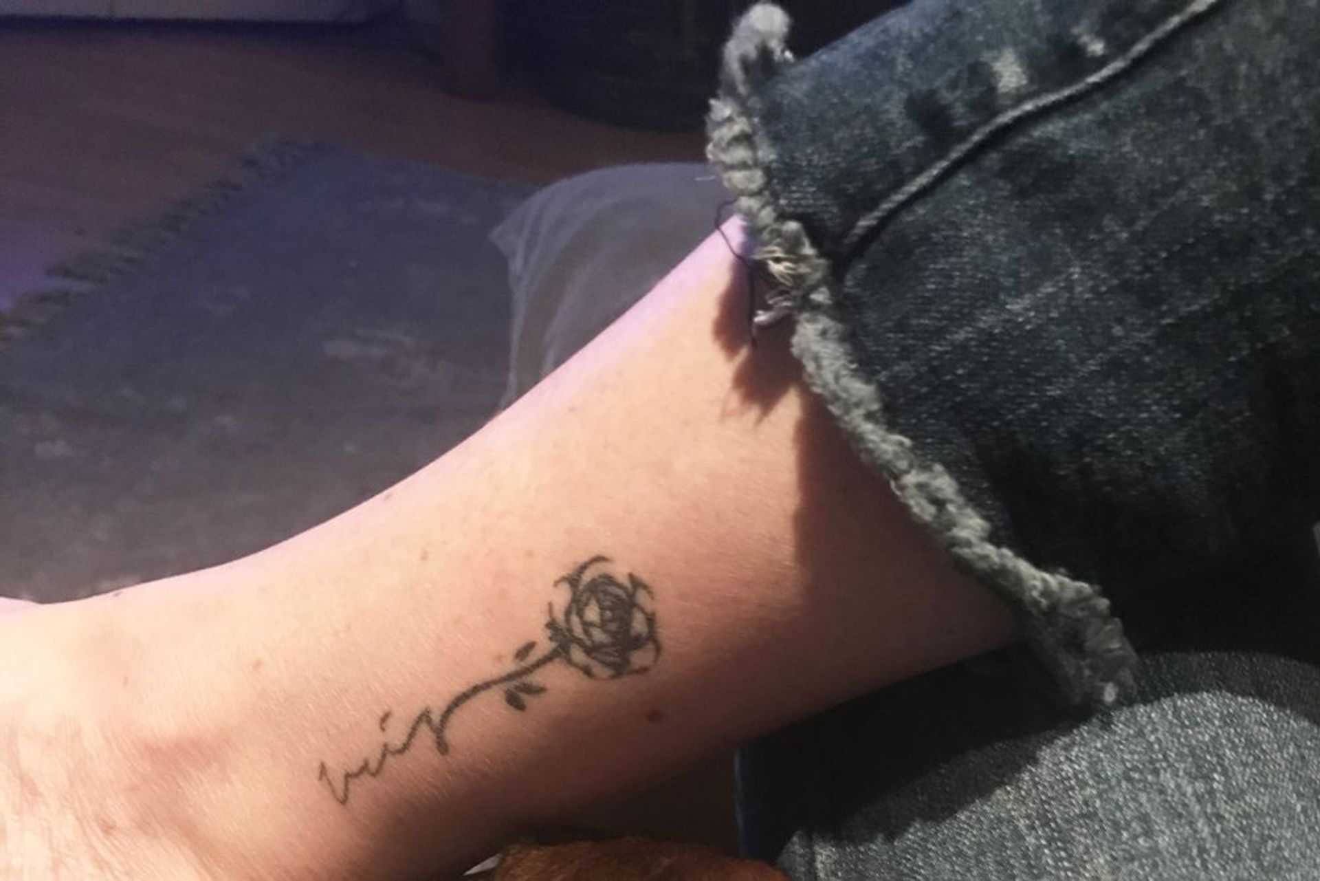 Hermien zette een tattoo ter nagedachtenis aan dochter Iris.