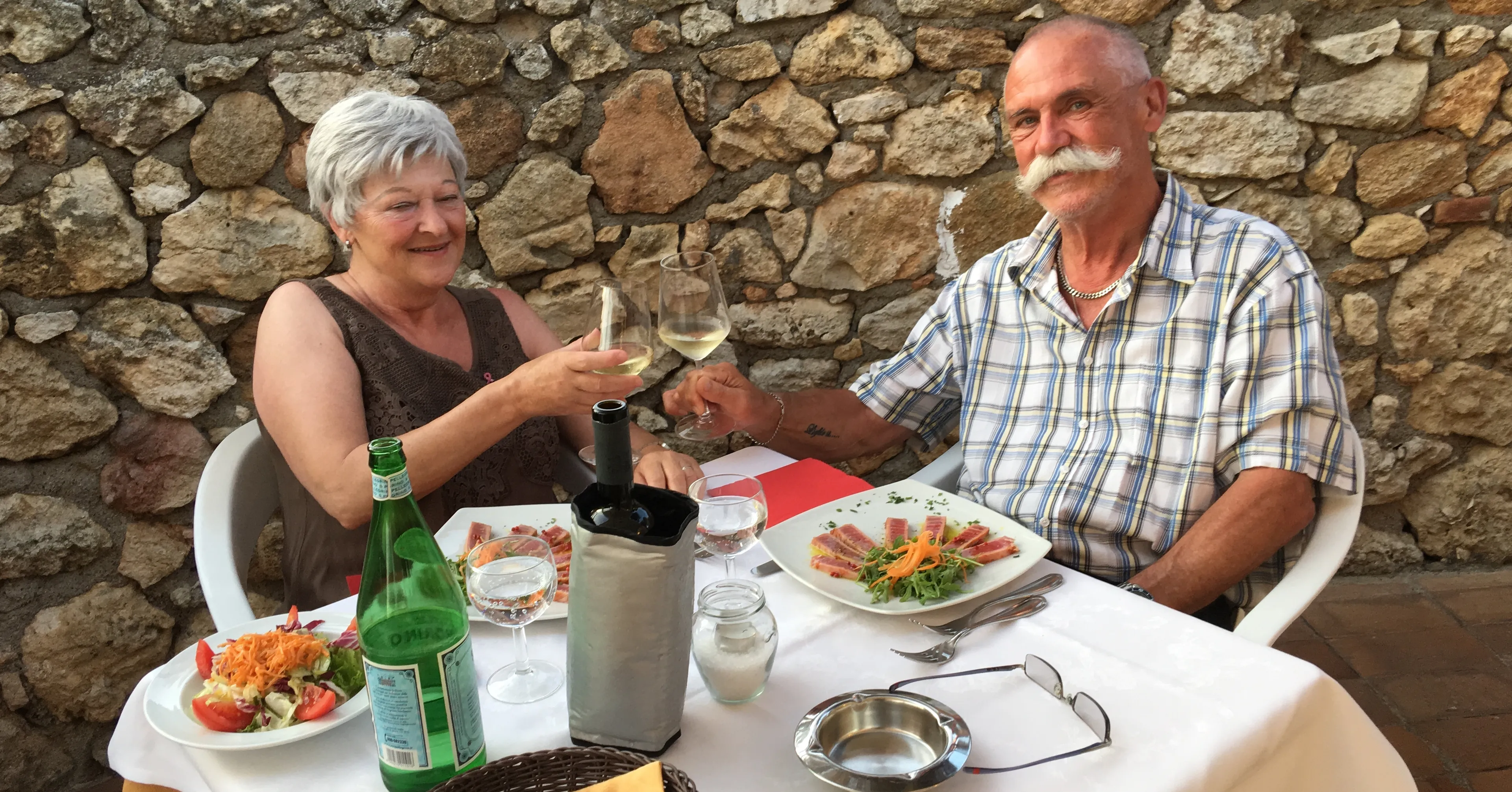 Ruud Vorstemans met zijn Marijke.