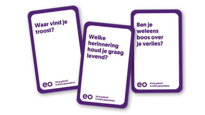 Rouw gesprekskaarten